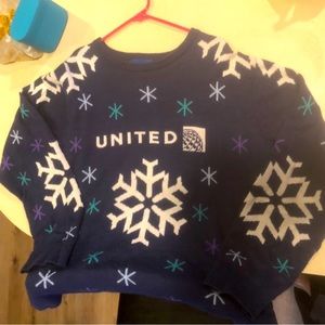 Corporate Holiday Sweater / United Airlines size XL